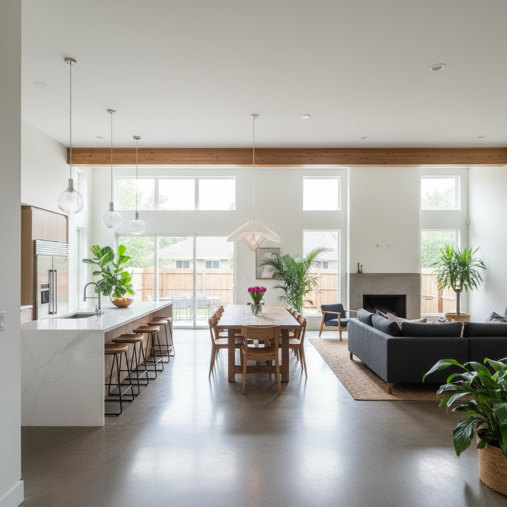 Open Concept Space Planning - Tell Projects Sugarland TX